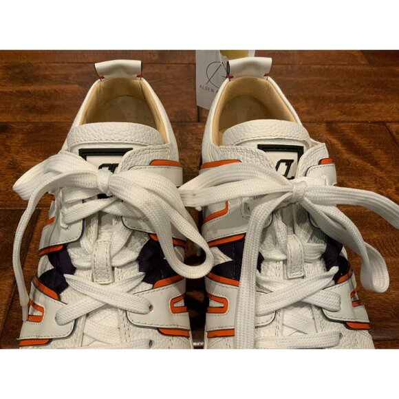 Christian Louboutin White Leather Vida Viva Lace-Up Sneakers, Sz 13 (US) 46 (IT) - Picture 4 of 10